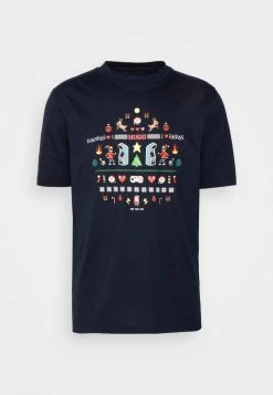 HUGO XMAS - Print T-shirt - Dark Blue -HUGO Shop dc5f61c99432430a8f2c1eab271f27a1