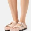 HUGO JUMBLE BUCKLES - Mules - Light Beige