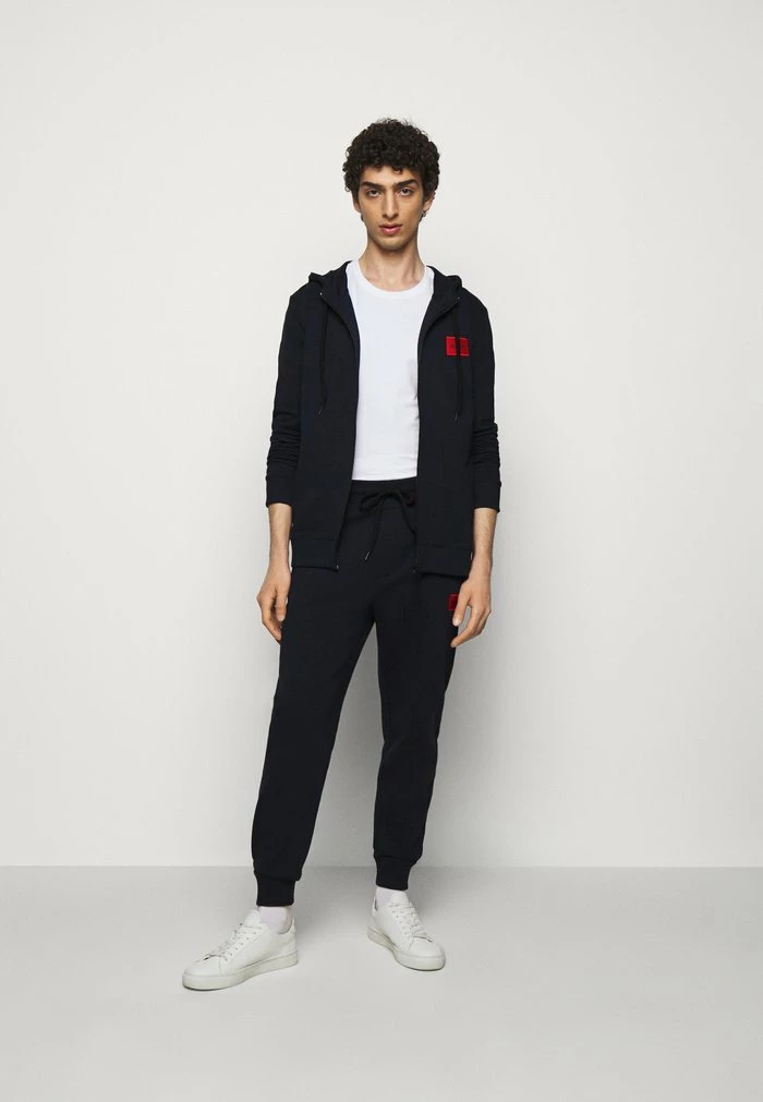 HUGO DAPLE - Zip-up Sweatshirt - Dark Blue 2 HUGO DAPLE - Zip-up Sweatshirt - Dark Blue - Image 2