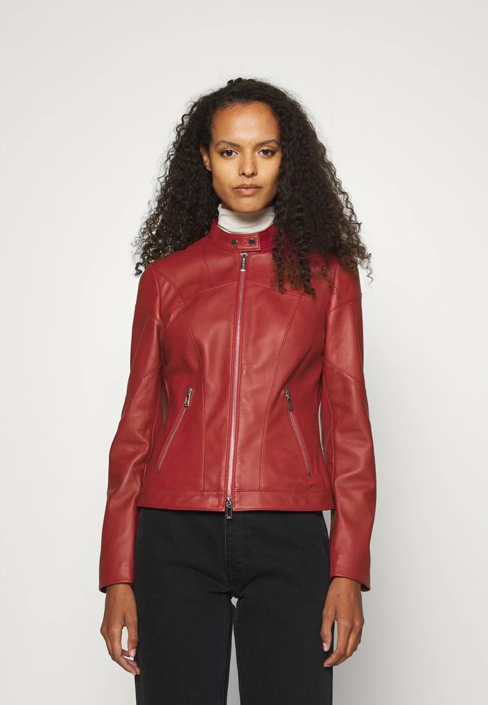 HUGO LIBRA - Leather Jacket - Dark Red 1 HUGO LIBRA - Leather Jacket - Dark Red