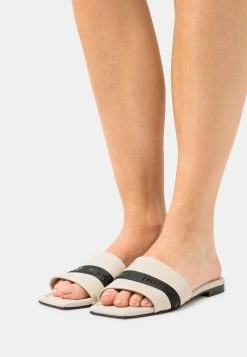 HUGO LOLA SLIDE - Mules - Open White