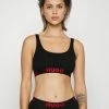 HUGO BRALETTE SPORTY LOGO - Bustier - Black
