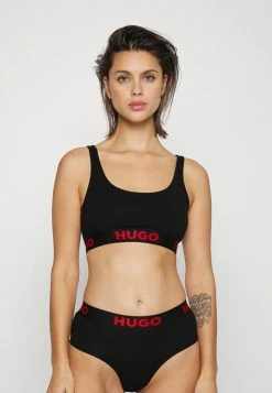 HUGO BRALETTE SPORTY LOGO - Bustier - Black