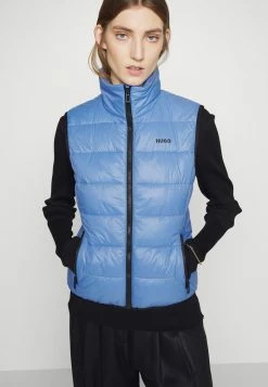 HUGO FANDICIA - Waistcoat - Medium Blue -HUGO Shop e839b95e48f8445b98b171bea790c78f