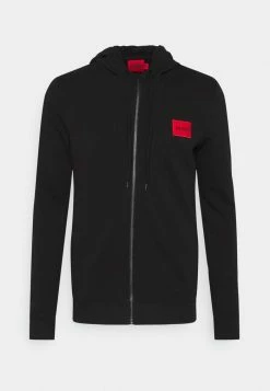 HUGO DAPLE - Zip-up Sweatshirt - Black -HUGO Shop e9f9ff9c368d46fcab081934f750bb2e