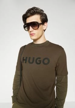 HUGO DULIVIO - Print T-shirt - Dark Green -HUGO Shop ef713778c3464d65b87cfe1073f17b01