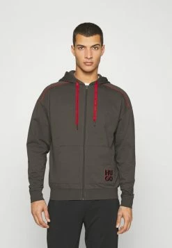 HUGO MONOLOGO JACKET HOOD - Zip-up Sweatshirt - Dark Grey