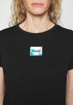 HUGO THE SLIMTEE - Print T-shirt - Black -HUGO Shop f37c7adf91174683ac08e8808546b162