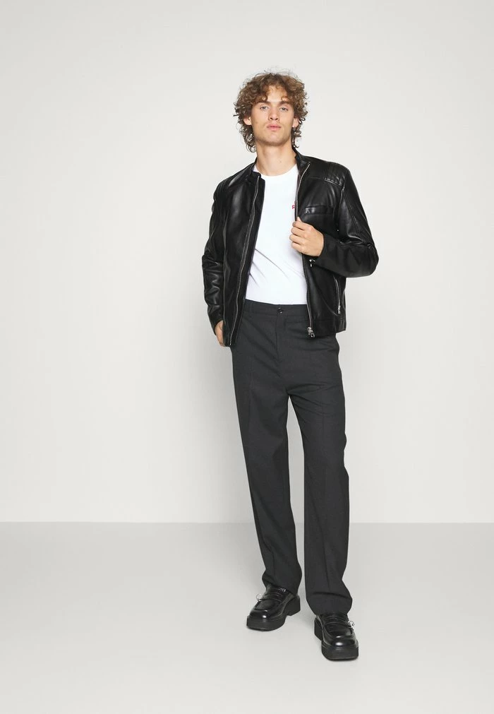 HUGO BEVNI - Faux Leather Jacket - Black 2 HUGO BEVNI - Faux Leather Jacket - Black - Image 2