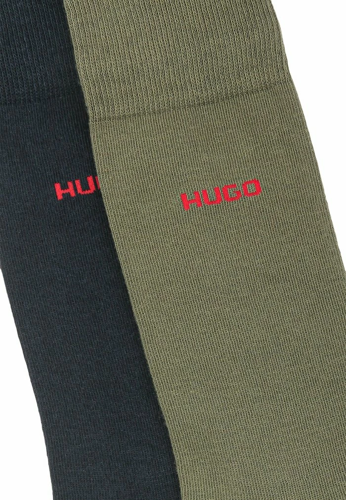 HUGO 2 PACK - Knee High Socks - Khaki 2 HUGO 2 PACK - Knee High Socks - Khaki - Image 2