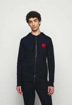 HUGO DAPLE - Zip-up Sweatshirt - Dark Blue