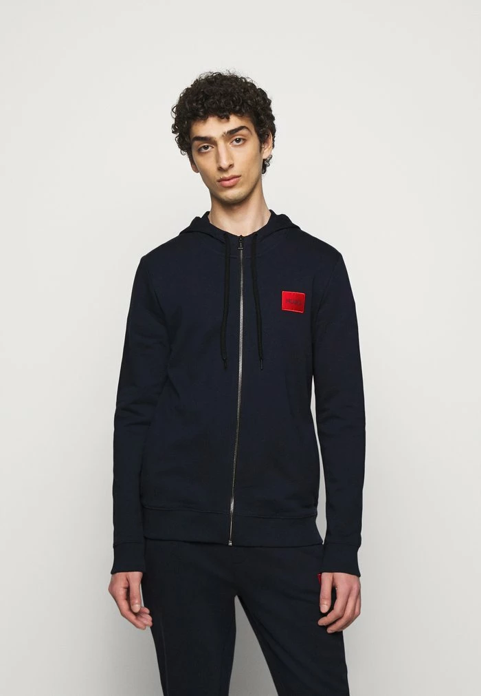 HUGO DAPLE - Zip-up Sweatshirt - Dark Blue 1 HUGO DAPLE - Zip-up Sweatshirt - Dark Blue