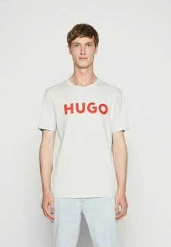 HUGO DULIVIO - Print T-shirt - Light/pastel Green